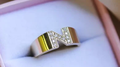 قشنگ ترین انگشتر طرح حرف 1402