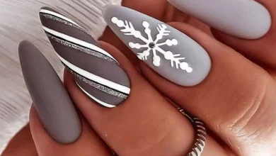 زیبا ترین مدل های ناخن زمستانه دخترانه 1402