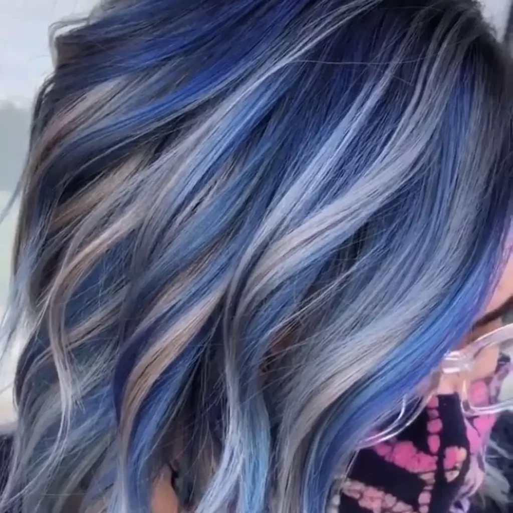 جذاب ترین مدل های هایلایت آبی زنانه 1402