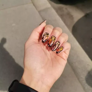 ناز ترین مدل ناخن پروانه