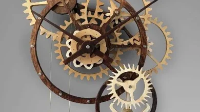 مدل های ساعت دیواری چرخ نده ای