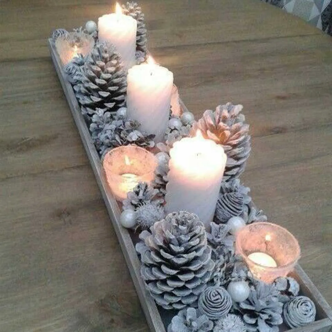  مدل های شمع زمستانی دکوراتیو خاص