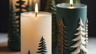 شیک ترین مدل های شمع زمستانی دکوراتیو زیبا و خاص
