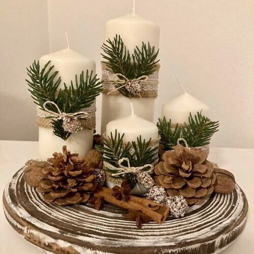خاص ترین مدل های شمع زمستانی دکوراتیو زیبا و خاص 