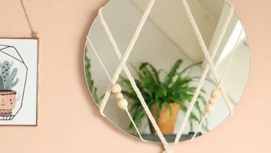 مدل های آینه دیواری آویزان دکوراتیو