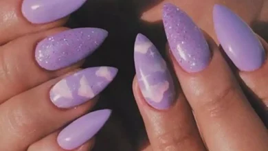 مدل ناخن بنفش