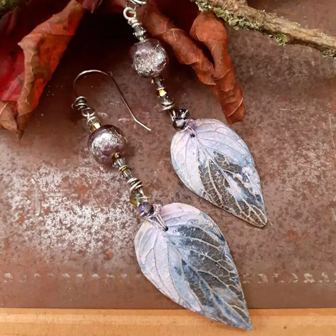  مدل‌های جذاب گوشواره‌های دخترانه با طراحی به شکل برگ زیبا