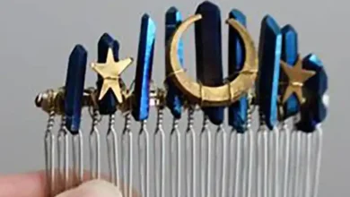 مدل های گیره مو دخترانه طرح ماه