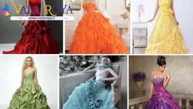لباس عروس با رنگ های مختلف