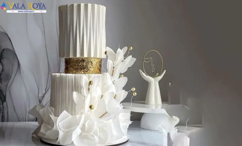 زیباترین و شیک ترین مدل های کیک با دیزاین ورق طلا