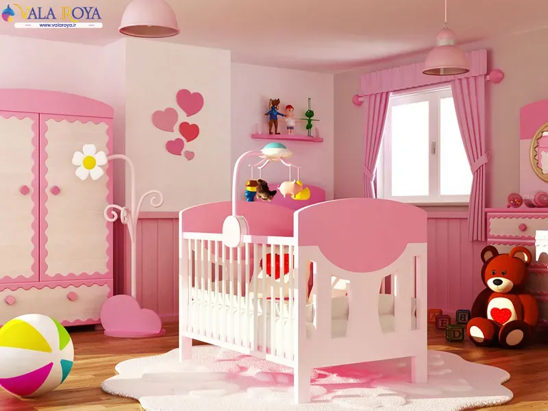 رنگ صورتی برای اتاق کودک