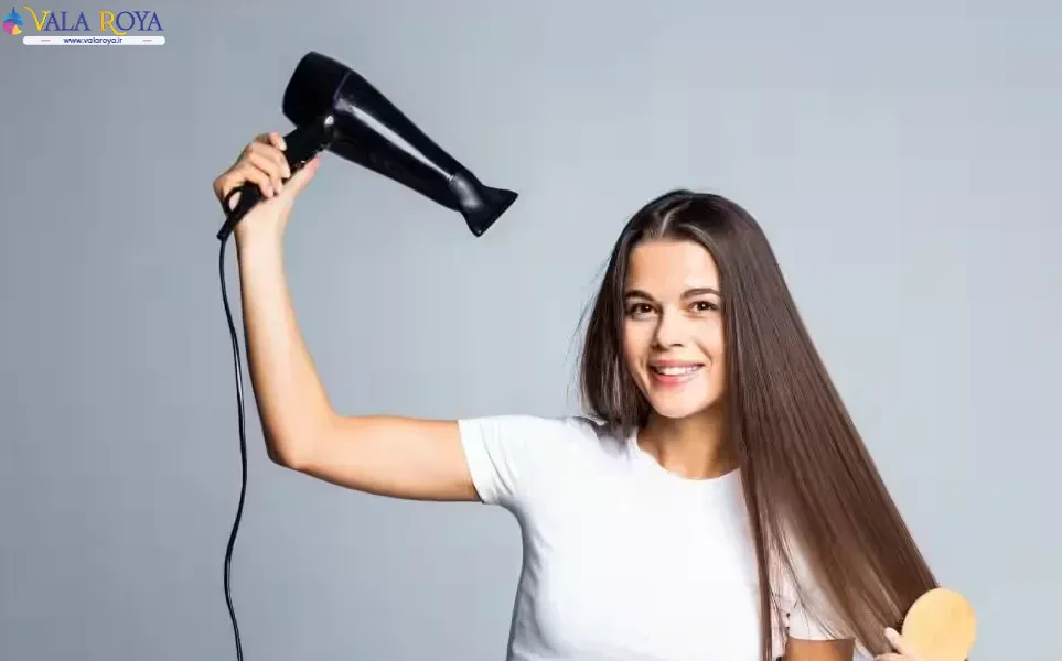 خشک کردن موی بلند