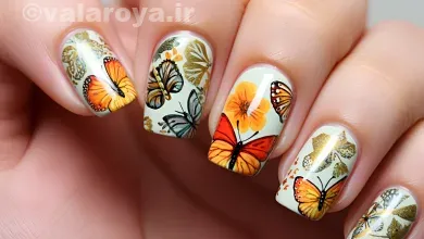چگونه با طرح پروانه ناخن‌های خود را زیباتر کنیم؟