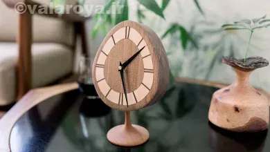 زیباترین مدل های ساعت رومیزی چوبی دکوراتیو و شیک