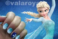 The best and latest nail models of Frozen animation
