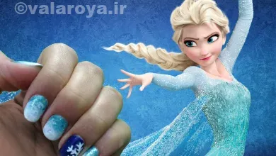The best and latest nail models of Frozen animation