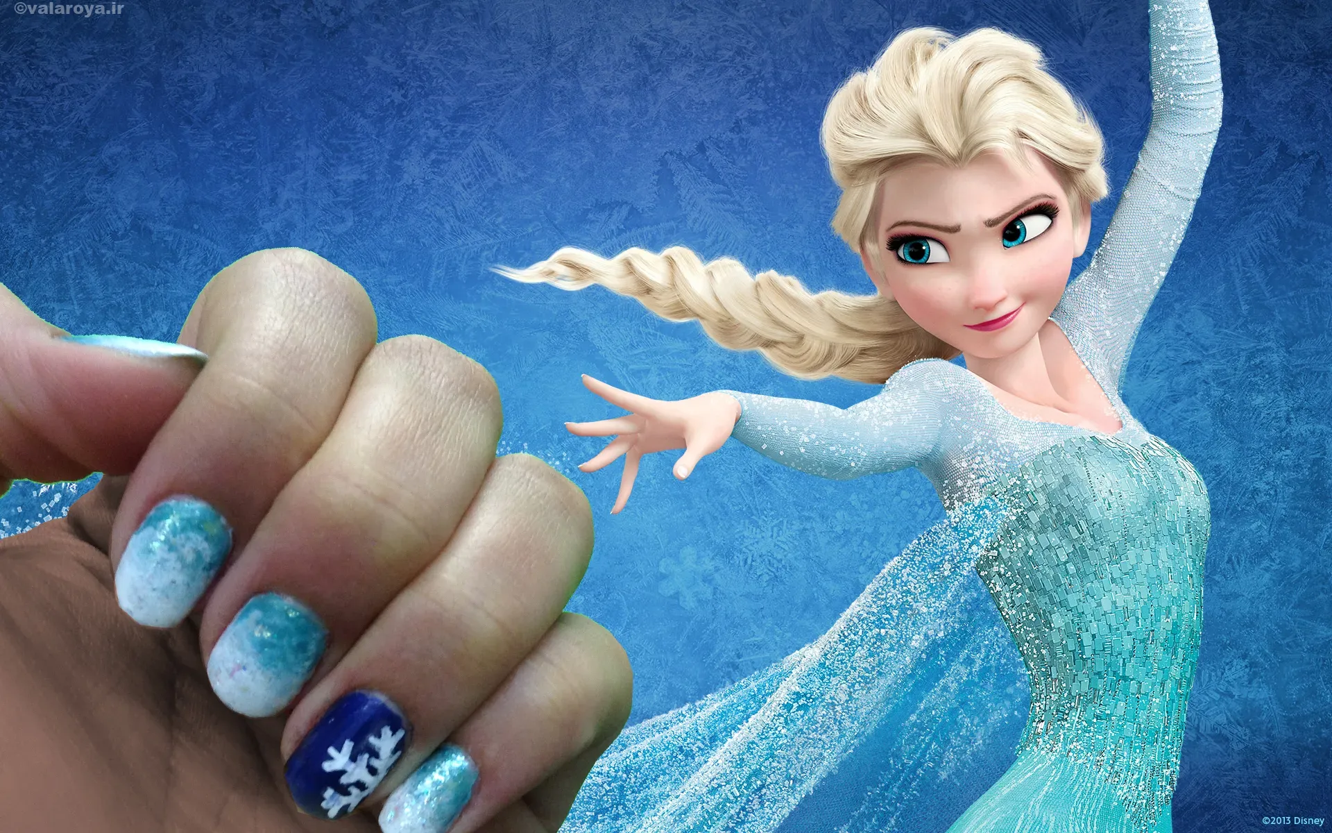 The best and latest nail models of Frozen animation