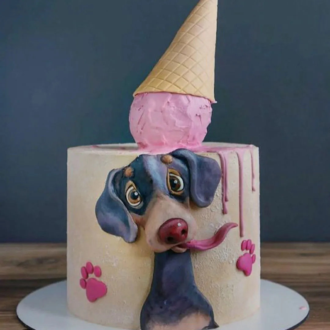 کیک فانتزی طرح حیوانات جذاب