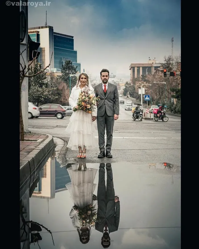 عکس های خیابانی جالب عروسی امید نعمتی