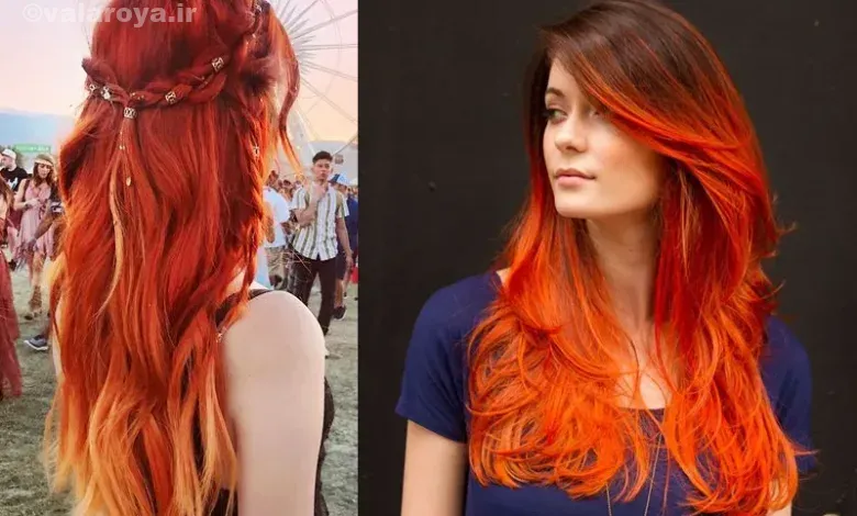 رنگ موی نارنجی
