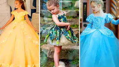 پیراهن‌های پرنسسی دخترانه بچه گانه