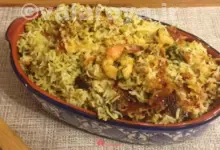 تهیه میگو پلو