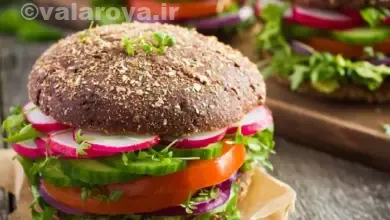 همبرگر رژیمی خوشمزه