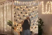 تزئین اتاق با ریسه نوری