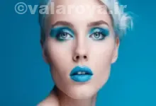 میکاپ با تم رنگ‌های سرد