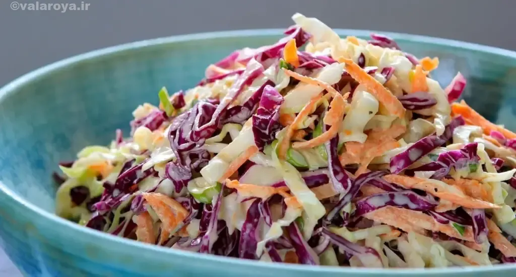 مراحل تهیه سالاد کلم
