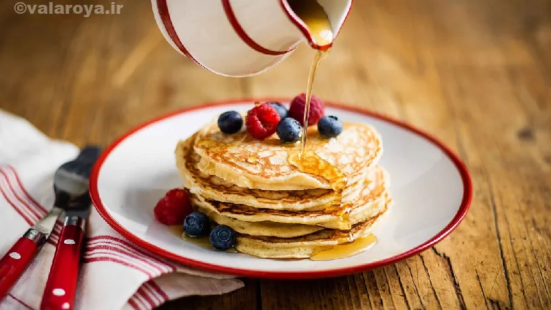 طرز تهیه پنکیک آلبالو