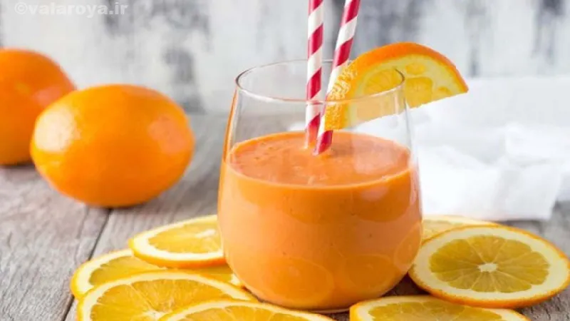 طرز تهیه اسموتی پرتقال