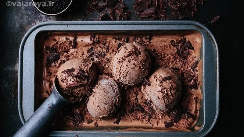 طرز تهیه بستنی شکلاتی