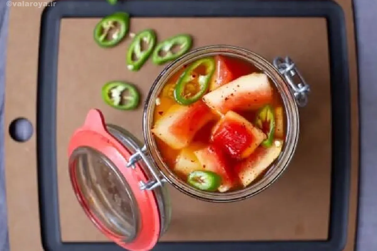 طرز تهیه ترشی هندوانه