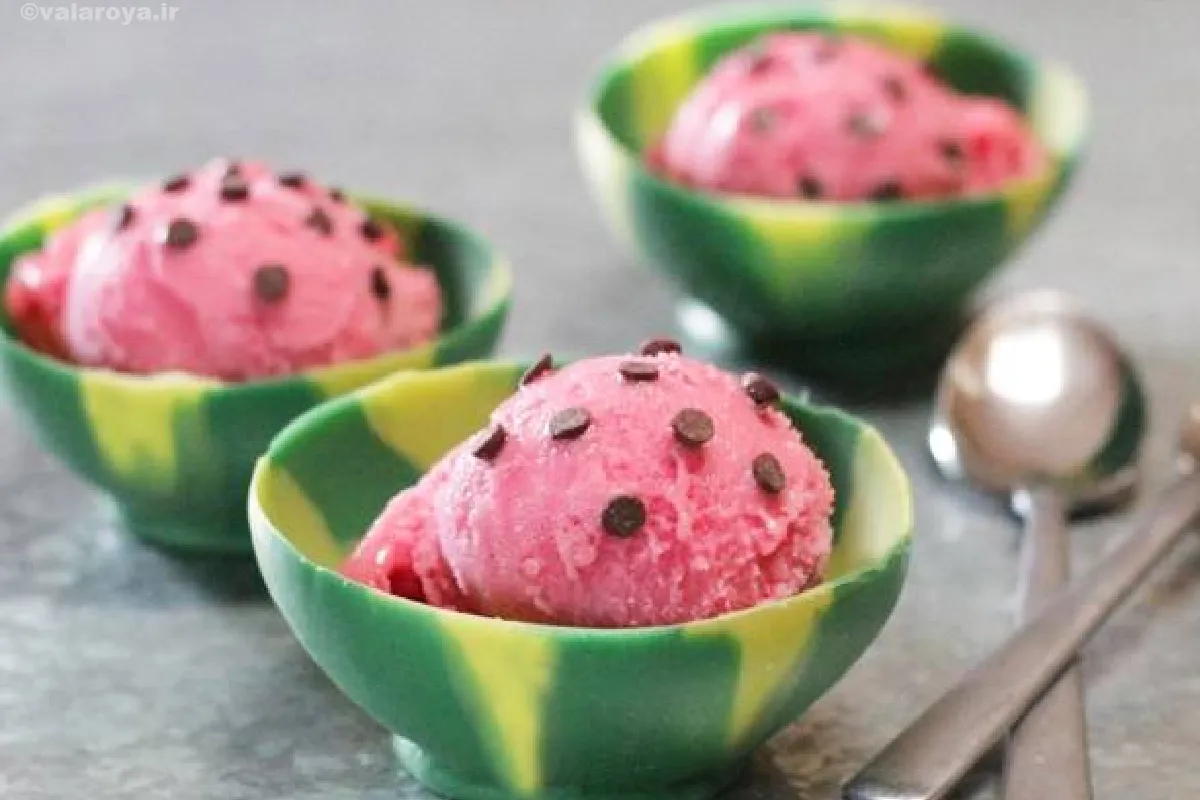 طرز تهیه بستنی هندوانه