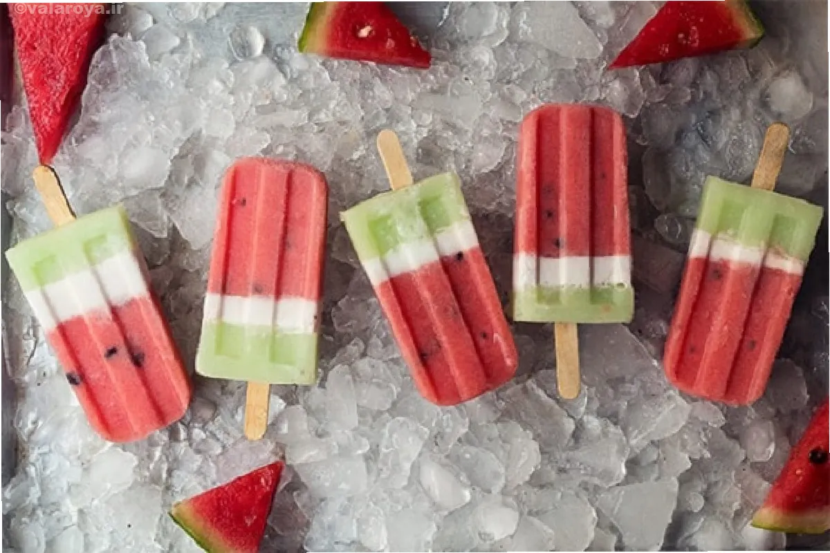 طرز تهیه بستنی هندوانه