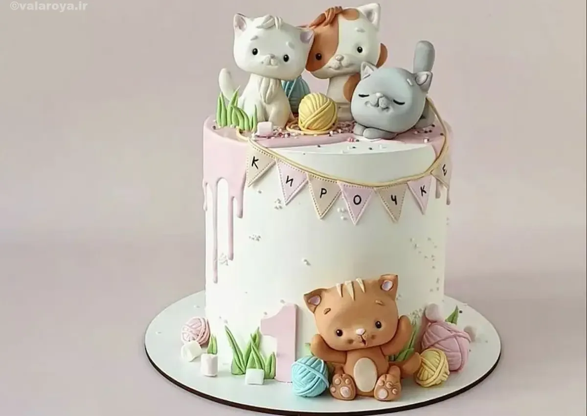 جذاب ترین مدل های کیک طرح گربه فانتزی