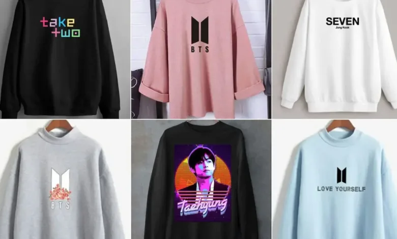 جدیدترین مدل های تیشرت طرح گروه BTS