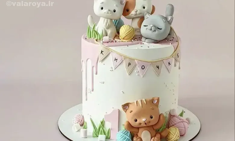 جذاب ترین مدل های کیک طرح گربه فانتزی