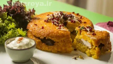 طرز تهیه و مواد لازم ته چین مرغ و اسفناج