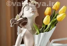 مدل های مجسمه گلدان طرح دختر فانتزی و جذاب