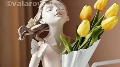 مدل های مجسمه گلدان طرح دختر فانتزی و جذاب