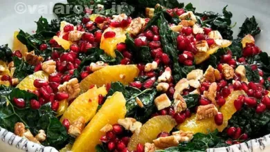 طرزتهیه و مواد لازم سالاد اسفناج