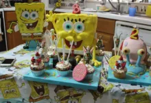 کیک تولد طرح باب اسفنجی