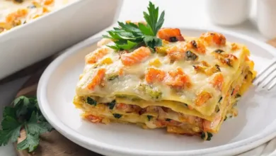 طرز تهیه و مواد لازم لازانیا مرغ و قارچ