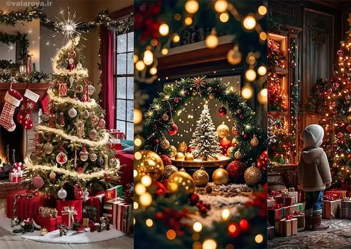 ۳۵ ایده تزیین درخت کریسمس کم هزینه