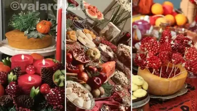 تزئین سفره شب یلدا