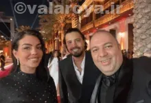 سلفی علی اوجی و مهرداد صدیقیان با همسر کریستیانو رونالدو در جشنواره جده