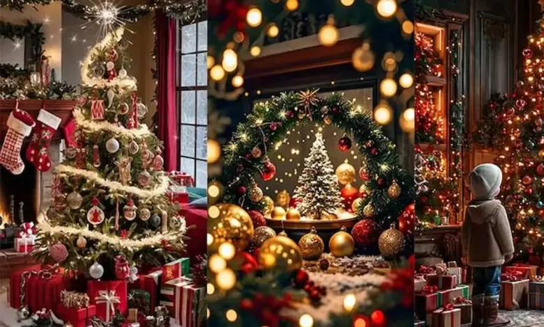 ۳۵ ایده تزیین درخت کریسمس کم هزینه