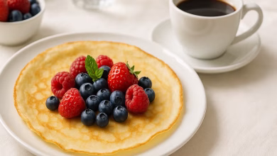 طرز تهیه کرپ صبحانه ساده